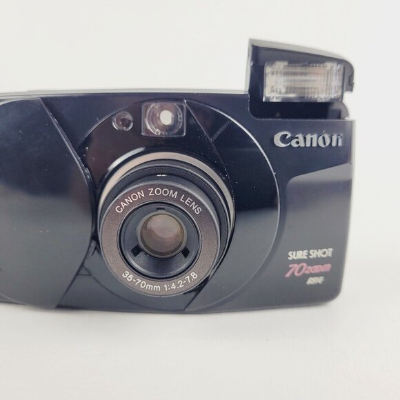 (Zoom NOT Working) Canon Sure Shot 70 Zoom Date 35mm Point & Shoot Film Camera - Picture 5 of 11